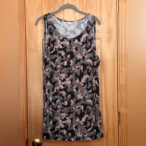 LOGO Lounge by Lori Goldstein Tank Top 1X Camo